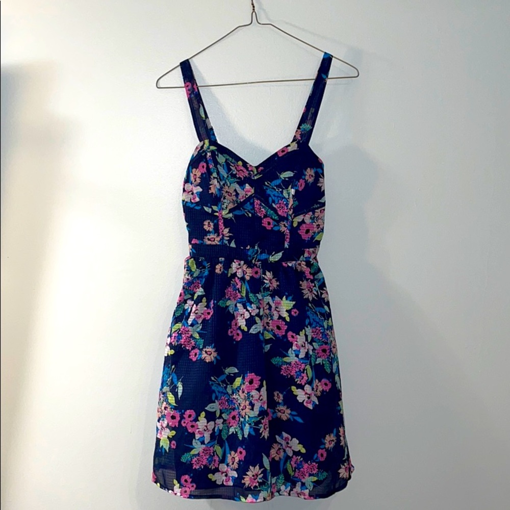 Mini blue dress